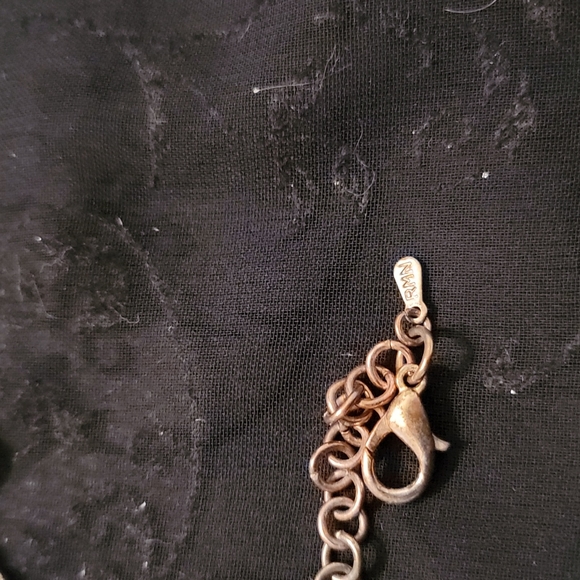 EUC Stunning Blue/Green/Gold Faux pearl necklace - Picture 3 of 3